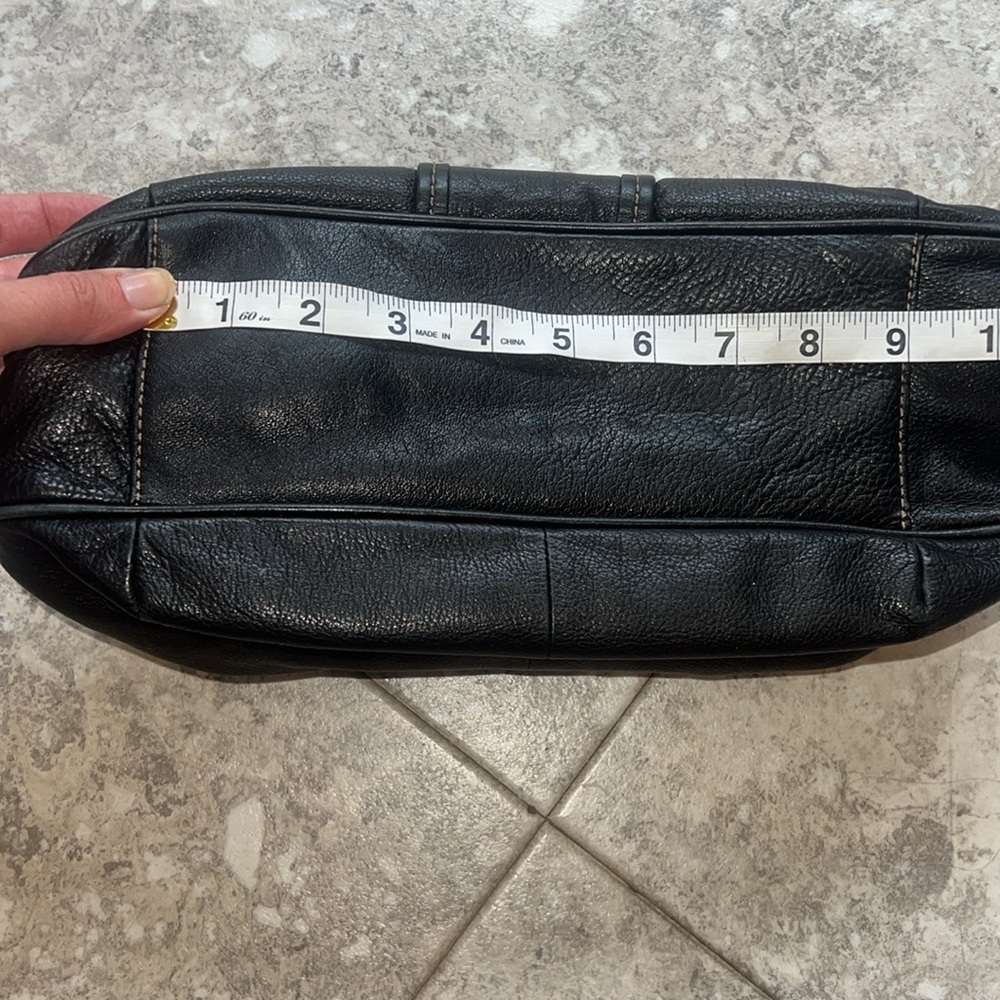 Juicy Couture Vintage Black Leather Small Satchel Handbag - Picture 13 of 17